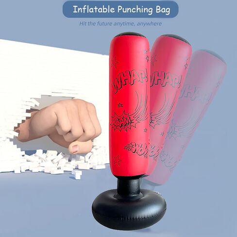 Punching Bag for Kids,Kids Punching Bag Inflatable,Kids Boxing,Quiet Punch,Quiet Punch,Punching Bag for Kids 3-5,Family Games in Saudi Arabia