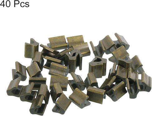 40 قطعة من مثبتات السحاب المنزلقة من uxcell - #5 سدادات علوية للحقائب والمعاطف والسترات والسحابات ذات النهاية المغلقة، لون فضي in Kuwait