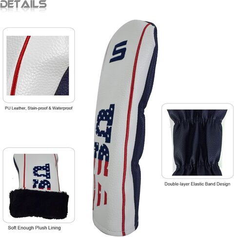 Golf Head Covers, USA Golf HeadCovers Fit All Fairway Woods and Drivers for Men and Women in Saudi Arabia