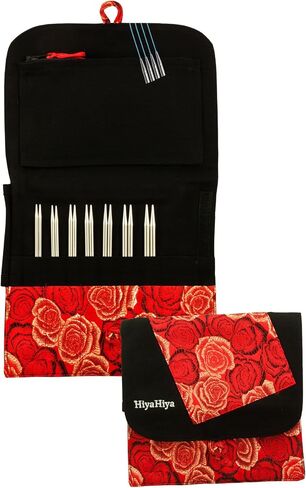 HiyaHiya Interchangeable 4 inch (10cm) Sharp Steel Knitting Needle Set Small Tip Sizes (US 2-8) HISSTINKIT4SM in Saudi Arabia