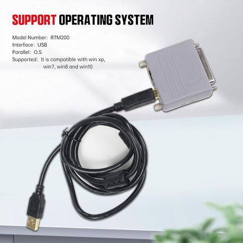 RATTMMOTOR Parallel to USB Adapter 200KHz MACH3 USB to Parallel Adapter RTM200 DB25 LPT Cable to USB Motion Controller Converter with USB Cable for LPT/USB Mach3 CNC Router Engraving Milling Machine in Saudi Arabia