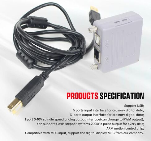 RATTMMOTOR Parallel to USB Adapter 200KHz MACH3 USB to Parallel Adapter RTM200 DB25 LPT Cable to USB Motion Controller Converter with USB Cable for LPT/USB Mach3 CNC Router Engraving Milling Machine in Saudi Arabia