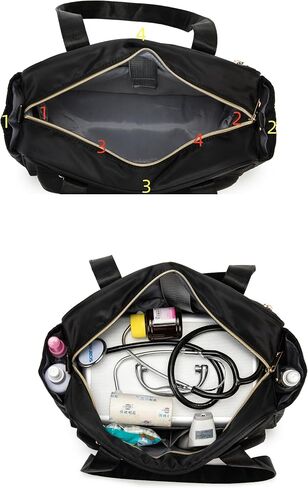 Rabjen Small Nurse Bag for Work with 13'' Laptop Compartment, Utility Laptop Tote Bag with Cup Holder in Saudi Arabia