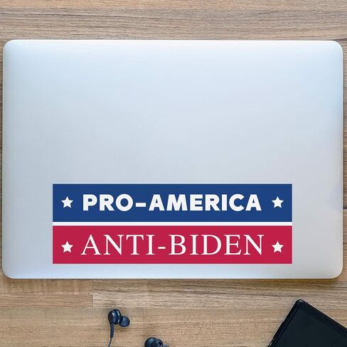 Pro America Anti Biden Political Bumper Sticker / 2024 Trump Republican Candidate Bumper Decal in Saudi Arabia