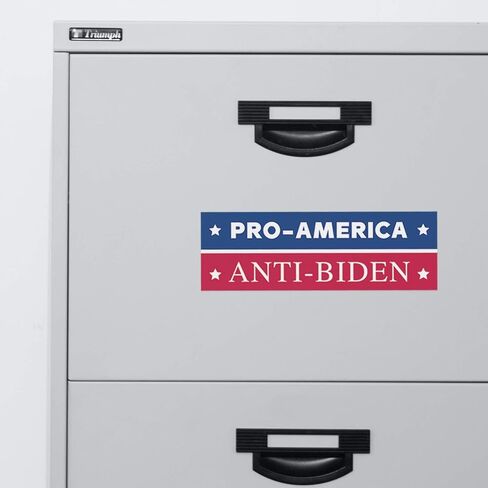 Pro America Anti Biden Political Bumper Sticker / 2024 Trump Republican Candidate Bumper Decal in Saudi Arabia