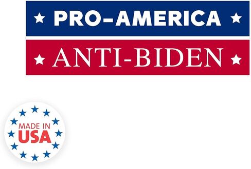 Pro America Anti Biden Political Bumper Sticker / 2024 Trump Republican Candidate Bumper Decal in Saudi Arabia