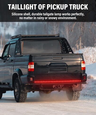 شريط إضاءة LED مقاس 48 بوصة 60 بوصة، مصابيح سرير الشاحنة، شريط إضاءة الباب الخلفي، شريط إضاءة الباب الخلفي لملحقات السيارة، شريط إضاءة الباب الخلفي LED بصف واحد، شريط إضاءة مقاوم للماء (60 بوصة) in Kuwait