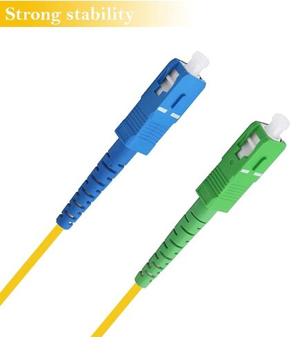 Fiber Cable, 3M SC/UPC-SC/APC Fiber Jumper Singlemode Simplex - SC to SC SM Fiber Optic Patch Cable - Fiber Optic Internet Cable (3M) in Kuwait