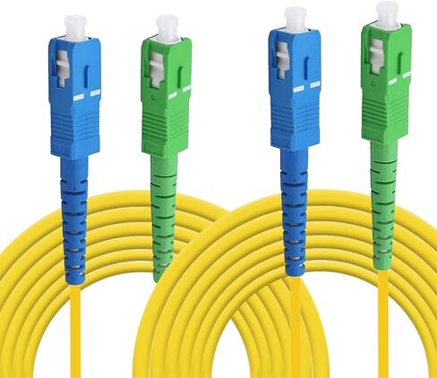 Fiber Cable, 3M SC/UPC-SC/APC Fiber Jumper Singlemode Simplex - SC to SC SM Fiber Optic Patch Cable - Fiber Optic Internet Cable (3M) in Kuwait
