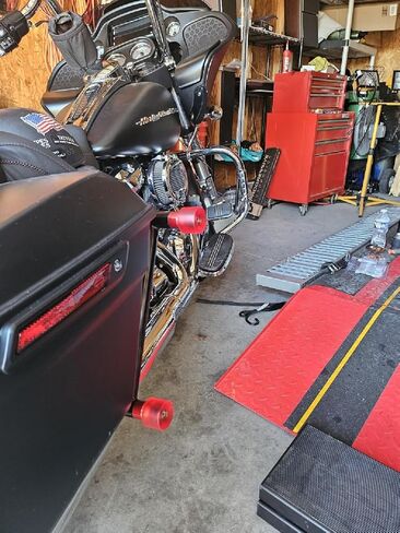 Engine Guard for Harley-Davidson Touring Street Glide Road Glide Road King Electra/Ultra Models (2014-2023) (Red) in Saudi Arabia
