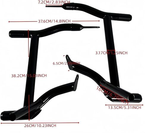 Engine Guard for Harley-Davidson Touring Street Glide Road Glide Road King Electra/Ultra Models (2014-2023) (Red) in Saudi Arabia