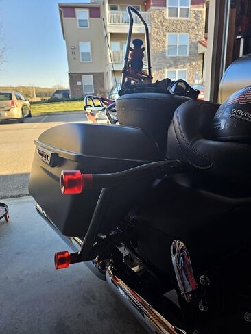 Engine Guard for Harley-Davidson Touring Street Glide Road Glide Road King Electra/Ultra Models (2014-2023) (Red) in Saudi Arabia