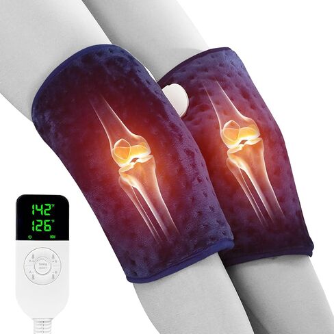 ALDIOUS Knee Heating Pads for Knee Pain, Electric Heated Knee Wraps for Joint Pain, Arthritis, Osteoarthritis, Heat Therapy Knee Brace for Men or Women, Auto Shut Off, 86-158℉ Temp in Saudi Arabia