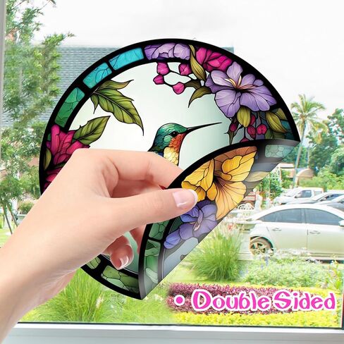 Hummingbird Window Clings Anti-Collision Window Clings Decals to Prevent Bird Strikes on Window Glass Non Adhesive Vinyl Cling Hummingbird Stickers in Saudi Arabia