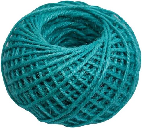 Natural Hemp Twine Beading Cord Thread Jewelry Craft Decoration Turquoise Light Blue 1.5mm 165 Feet (LG-K3-3-LB) in Kuwait