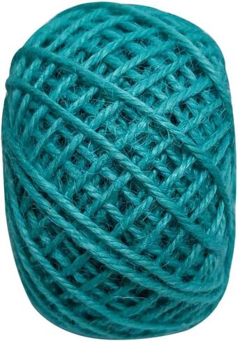 Natural Hemp Twine Beading Cord Thread Jewelry Craft Decoration Turquoise Light Blue 1.5mm 165 Feet (LG-K3-3-LB) in Kuwait