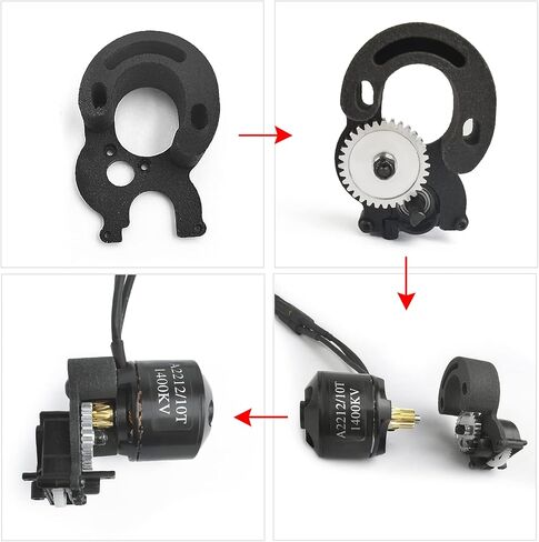 RC ناعم إلى مجموعات بدون فرش لمحرك 1/24 محوري Scx24 90081 C10 B-17 in Kuwait