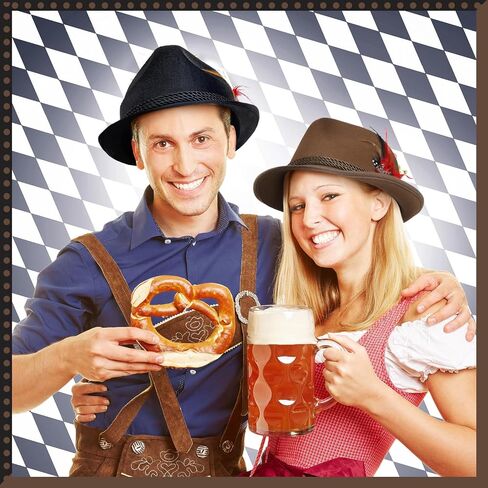 Funtery 6 Pieces Felt Bavarian Alpine Oktoberfest Hat Oktoberfest Alpine German Hats for Kids Adults Unisex Party in Saudi Arabia