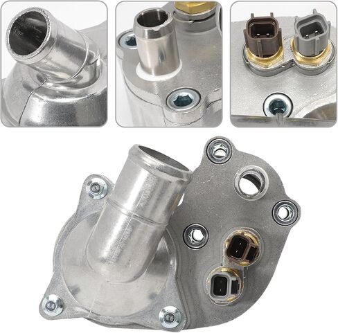 Upgraded Aluminum Thermostat Housing Assembly Fit for 2001-2005 Explorer, 2001-2011 Ranger, 2001-2008 Maz-da B4000, 2001 Mountaineer Replace SK121093 4L5E8A586AB 4L5E-8594-AA in Saudi Arabia