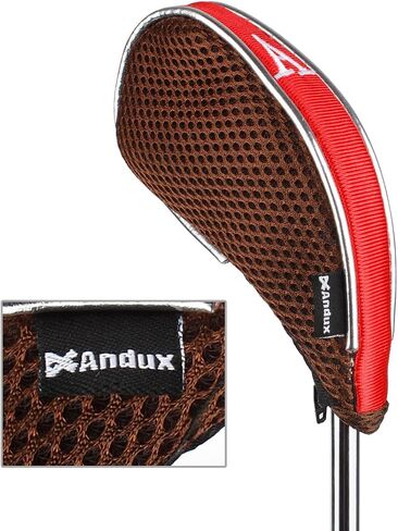 Andux Mesh Golf Iron Club Head Covers with Zipper Left and Right Handed 10pcs/Set in Kuwait