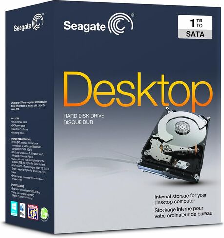 Seagate Desktop SSHD 2TB Solid State Hybrid Drive SATA 6 GB/s 64MB Cache 3.5" - Internal Drive Retail Kit (STCL2000400) in Saudi Arabia