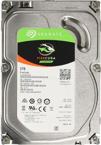 Seagate Desktop SSHD 2TB Solid State Hybrid Drive SATA 6 GB/s 64MB Cache 3.5" - Internal Drive Retail Kit (STCL2000400) in Saudi Arabia