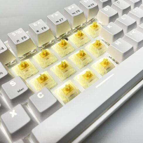 Gateron Milky Yellow Pro V2 Switches,Pre Lubed Linear 5 Pin Switch Compatible MX Mechanical Gaming Keyboard(72 PCS) in Saudi Arabia