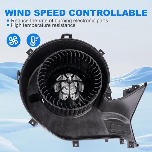 مجموعة محرك منفاخ ATC HVAC متوافقة مع Saab 9-3 Sedan 03 منفاخ بديل لـ Saab 9-3 2004-2011 سخان منفاخ مكيف الهواء 13221349 9228317 13250115 615-58615 in Saudi Arabia