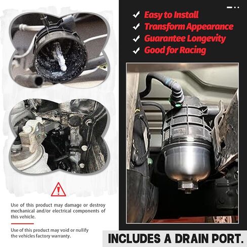 Aluminum 68065612AA Fuel Filter Canister Housing Cover Cap Relacement For 10-on Dodge Ram 2500 3500 4500 5500 6.7L Cummins Truck Diesel Engine (Silver) in Saudi Arabia