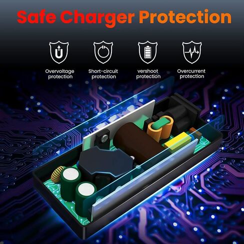 PD 100W 90W USB-C Charger for Laptops - Compatible with HP, ASUS, Samsung, MacBook Pro, Air, iPad Pro, Acer, LG, Razer, Dell, Lenovo Laptop in Saudi Arabia
