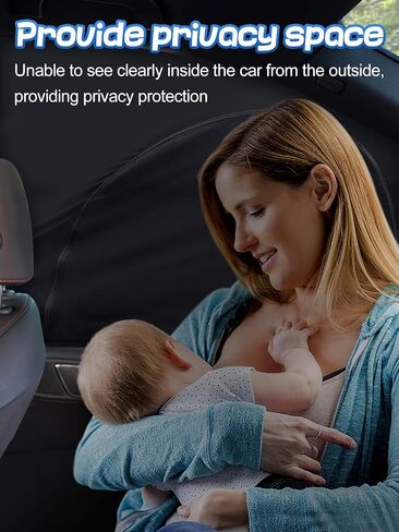 Mesh Car Window Shades - 4 Pack Side Full Window Screen Covers for Baby Camping Family Pet Privacy Protection When Parking, Breathable Sun Shade Fits Most Sedan SUV in Saudi Arabia