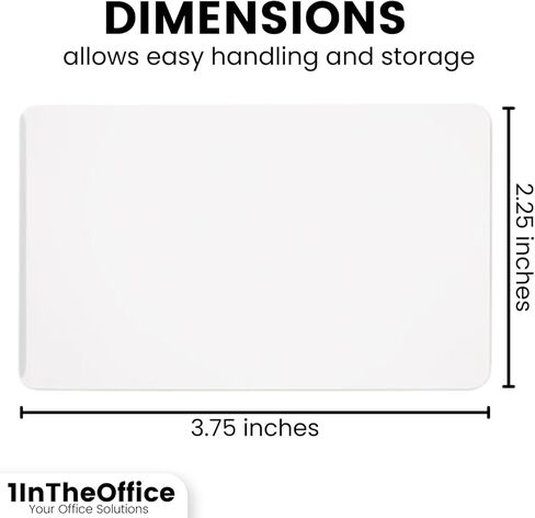 أكياس تغليف بطاقات العمل الحرارية 1InTheOffice، 5 مل، 3.75 بوصة × 2.25 بوصة، شفافة غير لامعة، (200/صندوق) in Saudi Arabia
