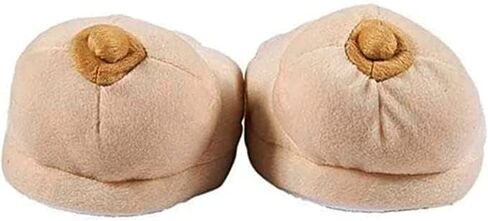 Unisex Adult Funny Slipper Novelty Gag Gift Indoor Flat Winter Furry Slippers for Women Men Anti Slip Soft Houseshoe in Kuwait