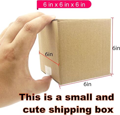 50 Pack 8x6x4 Shipping Boxes-Cardboard Boxes for Small Business,Corrugated Cardboard Mailing Box for Versatile, Convenient Shipping, Packing, Business -Home,Office. in Saudi Arabia