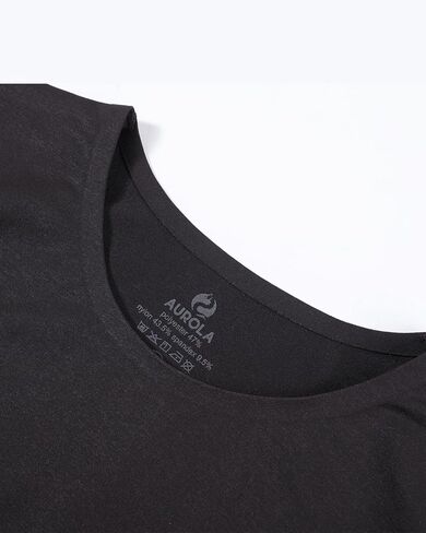 AUROLA Essentials Seamless Short Sleeve Crop Top for Women Workout Active Comfort Athletic Shirts Tee in Kuwait