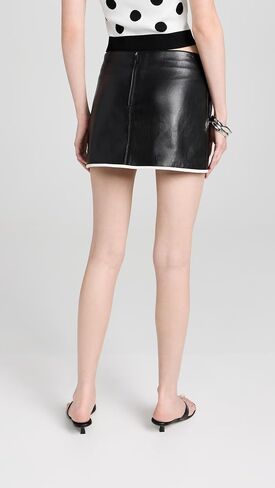alice + olivia Women's Rubi Vegan Side Stripe Miniskirt in Saudi Arabia