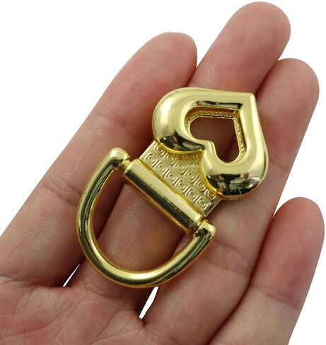4PCS Suspension Clasp Heart-shape Stud Screw Metal Bag Clip Buckle in Saudi Arabia