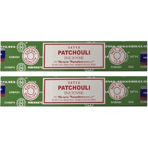 Satya Nag Champa Incense Sticks - Patchouli - Pack of 2 (15 Gram Each)