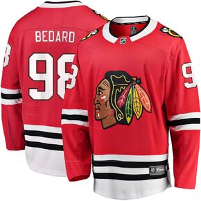 Fanatics Youth Connor Bedard Chicago Blackhawks Home Red Breakaway Jersey Youth Size L/XL - Age 12-18