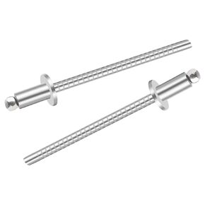 100pcs 1/8" x 1/4" Stainless Steel Blind Rivets, 3.2 x 6mm Stainless Steel Pop Rivets, Pack of 100