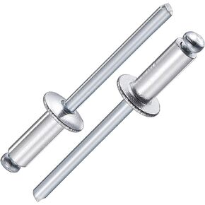 (400Pcs) 5/32"x3/8" Aluminum blind pro Rivets,Aluminum Grip and Steel Mandrel