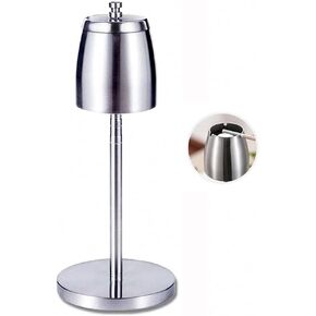 Stainless Steel Ashtrays with Lid Adjustable Floor Standing Home Ashtrays Indoor/Outdoor Windproof/Rainproof Smokeless Covered Ashtrays Suitable for Patio, Home & Office Decoration (Adjustable)