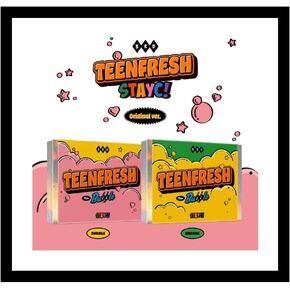 STAYC - TEENFRESH (3rd Mini Album) CD+Folded Poster (BUBBLE ver, 1 Folded Poster)