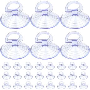 30PCS Car Windshield Suction Cup, Suction Cup for Sun Shade, Car Glass Windshield Sunshade Suction Cups, PVC Sucker Automotive Glass Suction Cup Suitable for Windows, Windshield, Kitchen, Bathroom