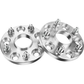 25mm 5x4.5 Wheel Spacers Compatible with Lexus ES300 330 350, GS300 350 430 450, IS250 300 350, LS400 430, Toyota Tacoma Camry Highlander, 2PCS 1" 5x114.3 Wheel Adapter with 12x1.5 Studs & Bore 60.1mm