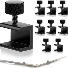 3D Printer Glass Bed Clips Clamps Adjustable Fixed Clips Compatible with Ender 3/3 Pro/V2, Ender 5/CR-10, CR-20 Pro, CR-10S, Aluminum Alloy 3D Printer Accessories 3D Printer Heat Bed Clips (16)