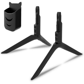 TV Legs for Samsung TV Replacement Stand, Only for UN55TU8000FXZA, UN55TU8200FXZA, UN55TU8000F, UN55TU8200F, BN96-50867A, BN96-50850A, BN63-18576X003 with Remote Holder