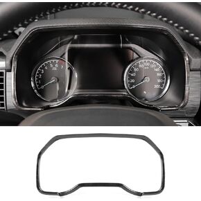 Compatible with Ford F150 2021-2023, Dash Board Instrument Panel Cover Trim (Black Wood Grain)