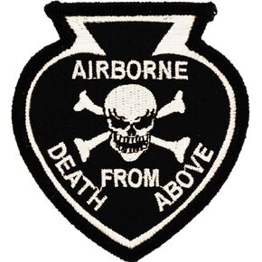 Airborne Death from Above Spade & Skull Patch 3"