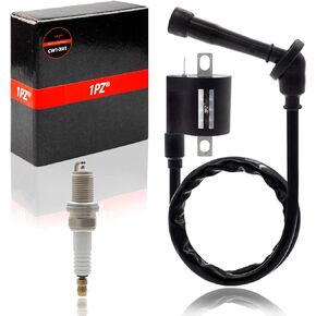 1PZ CW1-X01 Ignition Coil Spark Plug Replacement for Yamaha Raptor 660R Grizzly Rhino 660 YFM660 YXR660 2001 2002 2003 2004 2005 2006 2007 2008